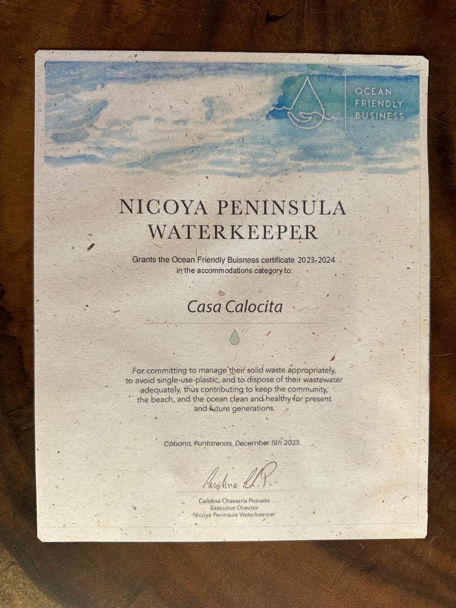 Готель Casa Calocita Playa Santa Teresa  Екстер'єр фото